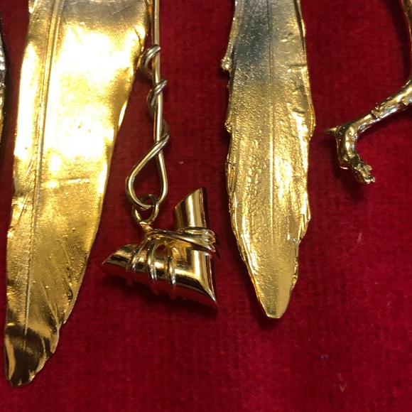 LOUIS VUITTON FEATHERS CREW NECKLACE - Picture 6 of 8